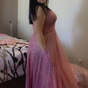 Red ballgown with pockets